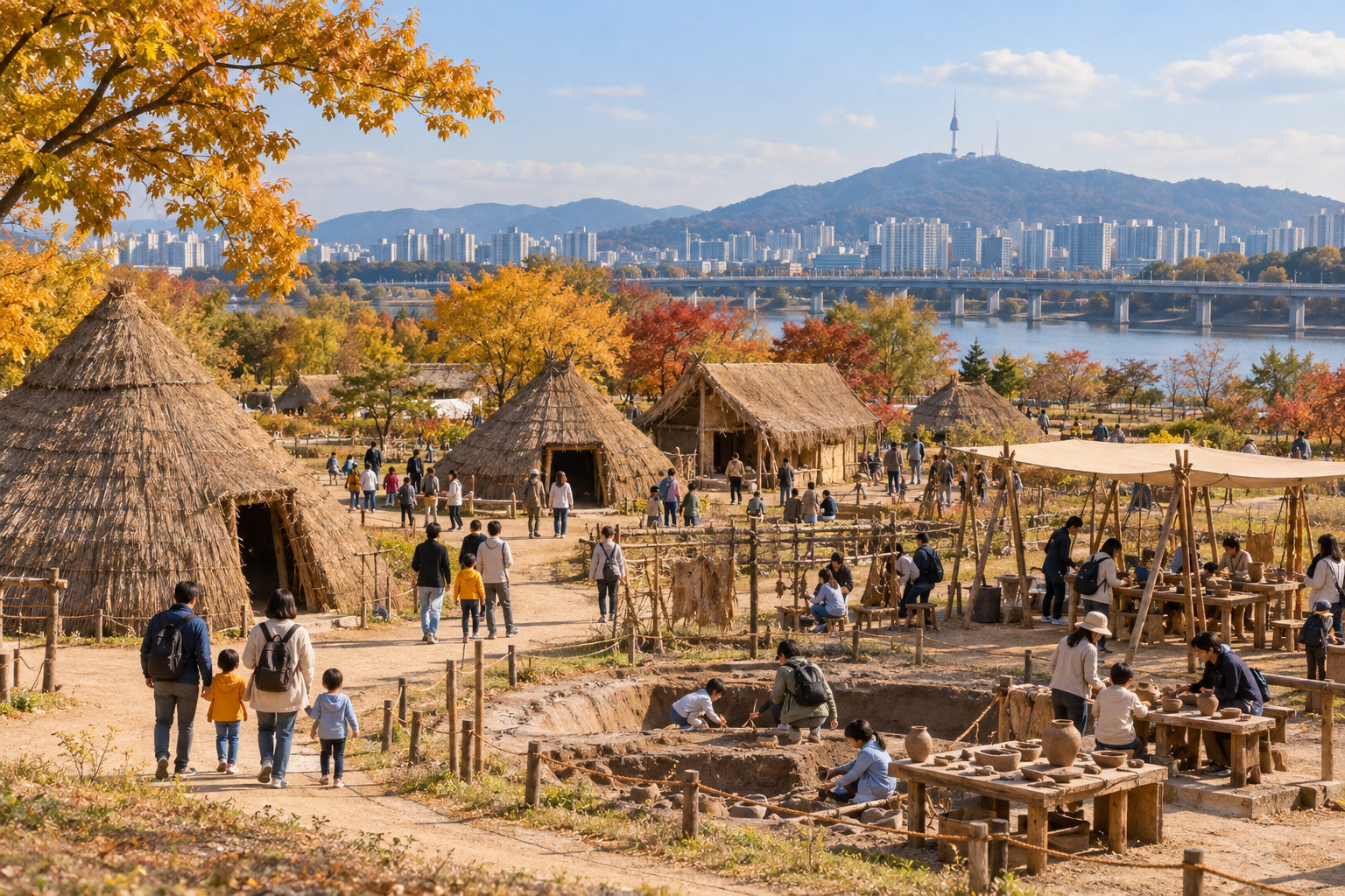 2026 강동선사문화축제가 열리는 서울 암사동 유적의 가을 축제 풍경